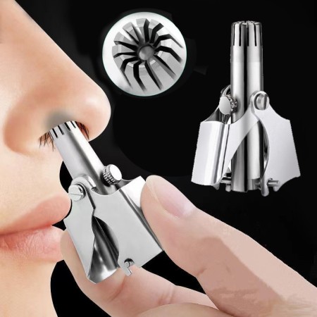 Nose & Ear Hair Trimmer Stainless Steel Manual Washable Portable Tondeuse Nez hair remover Nose Vibrissa Razor Shaver