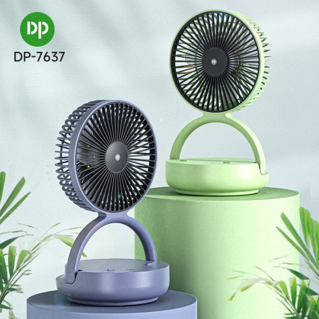 DP Automatic Rotating Mini Table Desk Fan With LED Light – DP7637