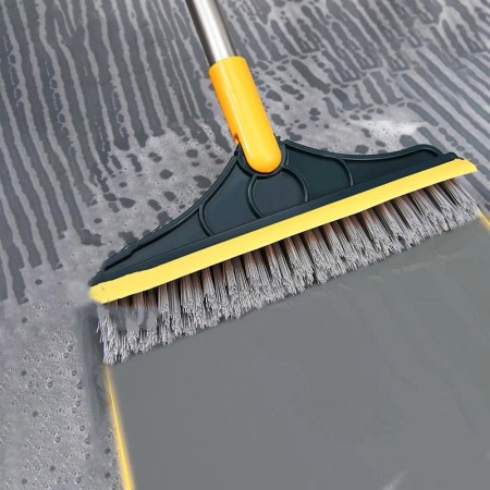 Various angles can be adjusted 120° rotating brush head    Product parameter Product name: powerful dual-purpose decontamination floor brush Product material: ABS sprayed iron pipe + PVC bristles Product size: 23*107CM Weight: 250 (g) Product color: Green